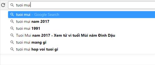 Google Search keyword suggestions